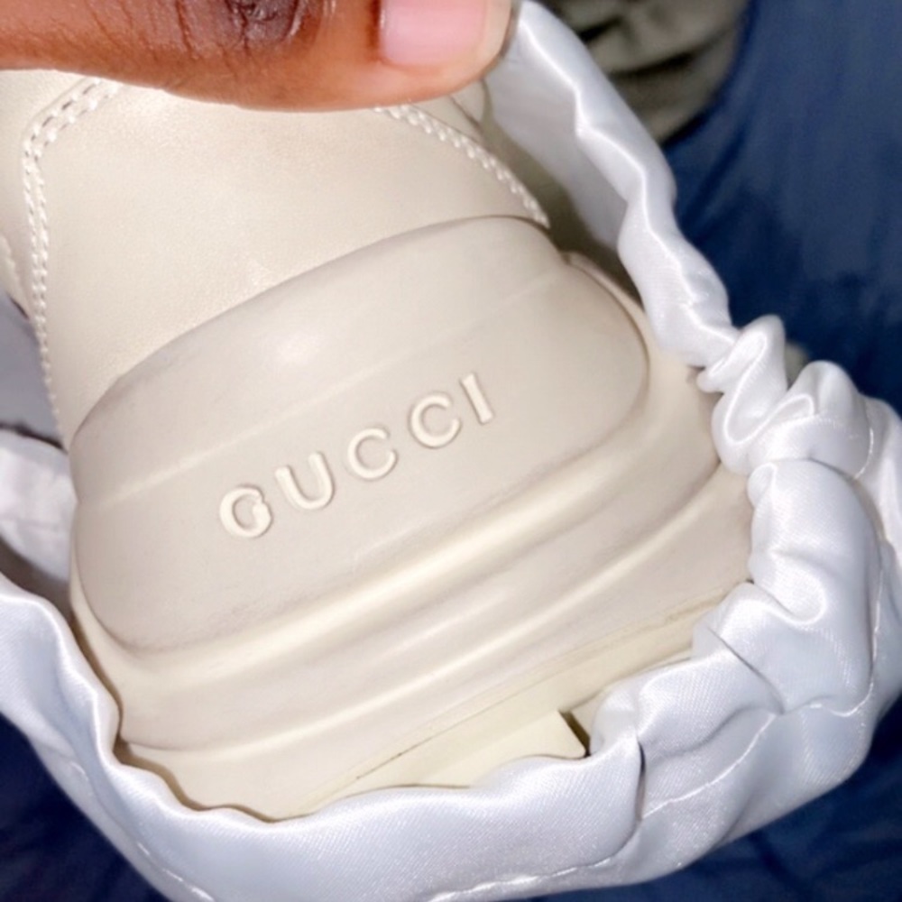 Gucci Men's Rhyton sneaker with mouth print